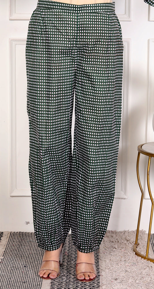 Green checkered Pants