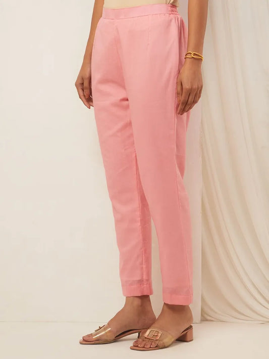 Pink Cotton Pants - Pink City Vastra